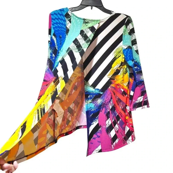 Joseph Ribkoff Women's Colorful Tunic Top Size 10 #112 - Picture 4 of 5